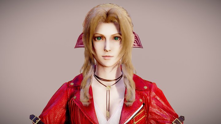 Aerith Default 3D Model