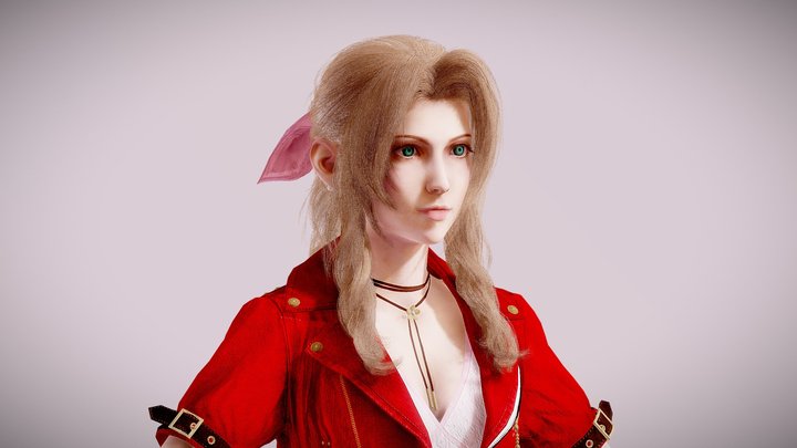 Aerith Default 3D Model