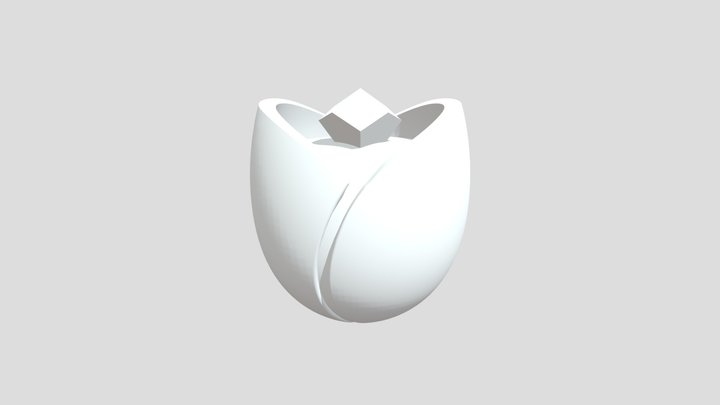 Flor un petalo 3D Model