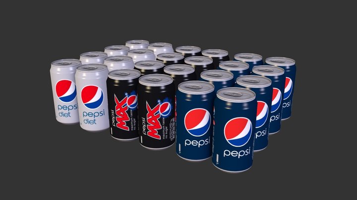 Pepsi 330ml 3D Model