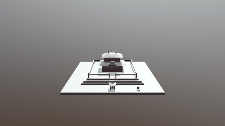 Temple Model 3D Model