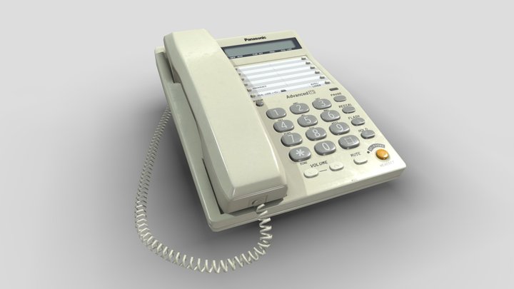 Telephone Panasonic KX-TS2365 RUW 3D Model