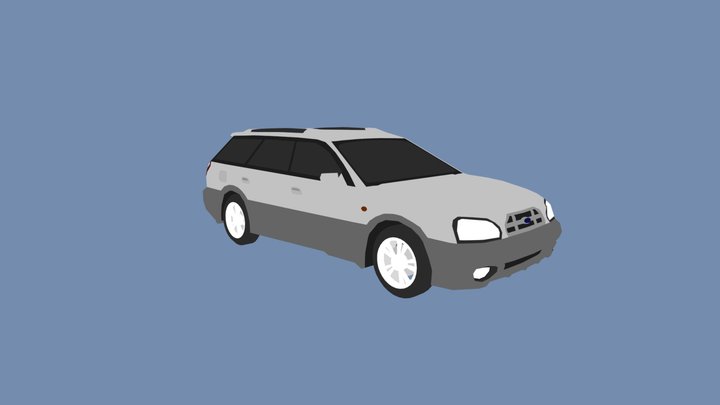 Subaru Legacy Lancaster (double grey) 3D Model