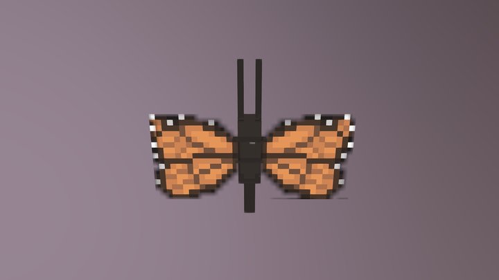 Monarch Butterfly 3D Model