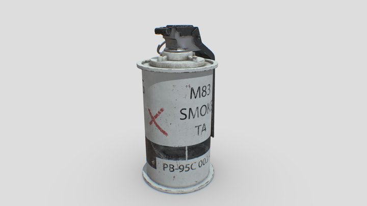 M83 Smoke Grenade 3D Model