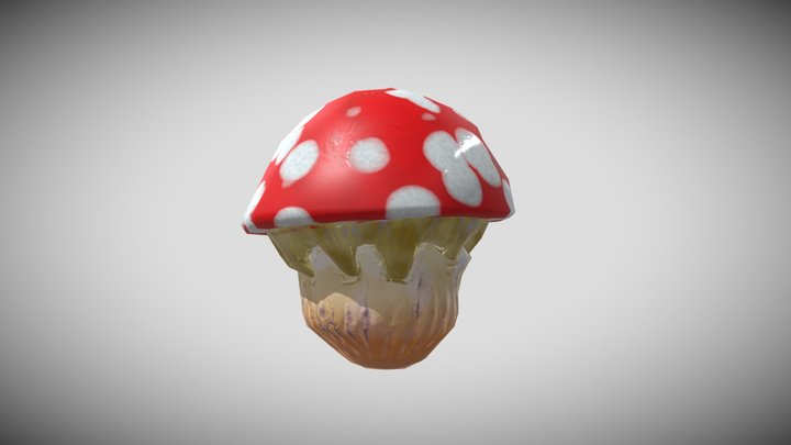 Gigant Red Mushroom 3D Model