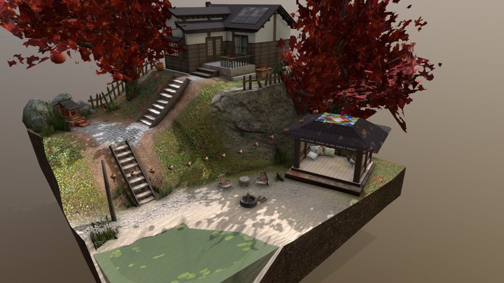 DAE Diorama - Eco house 3D Model