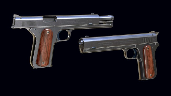 Colt Model 1900 Navy 3D Model