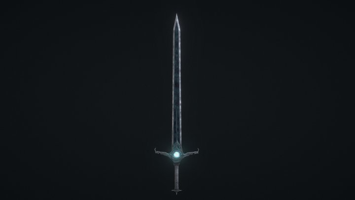 Mystical Ancient-Nord Sword 3D Model