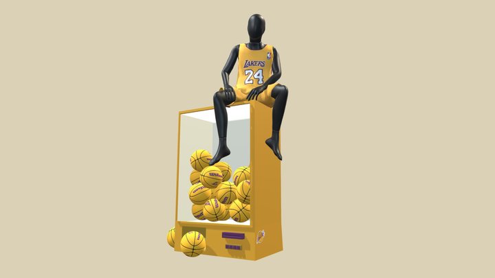 Stand Kobe Bryan 3D Model