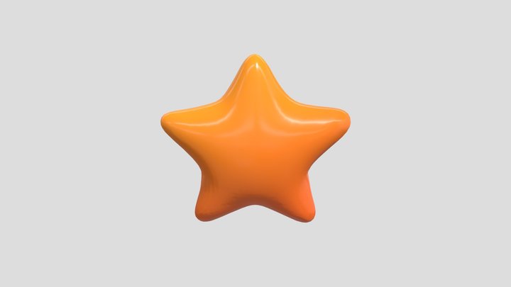 Gold Star 3D Model