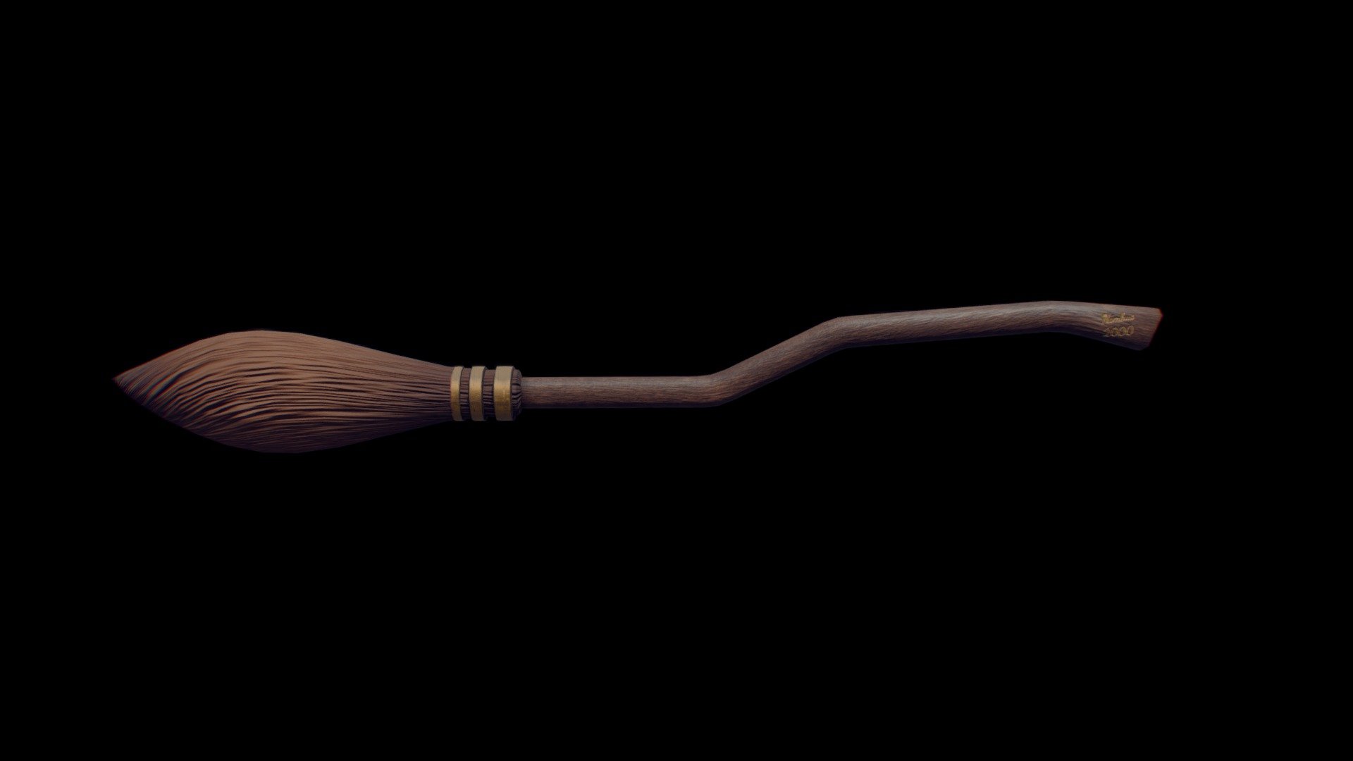 3D file Harry Potter Nimbus 2000 magic broom 3d digital download
