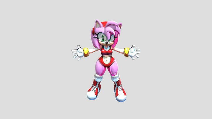 Amy rose.glb 3D Model