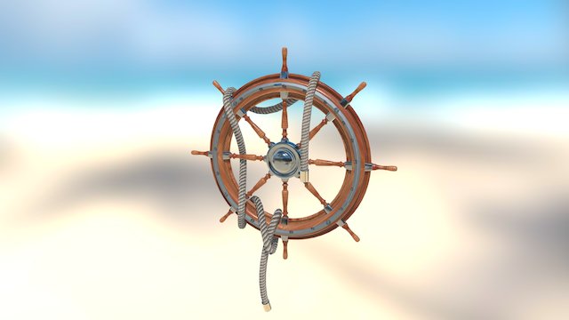 Ship wheel 3D Model
