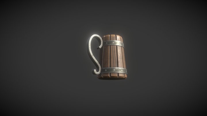 Medieval Mug 3D Model