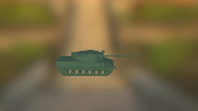Leopard 1 3D Model