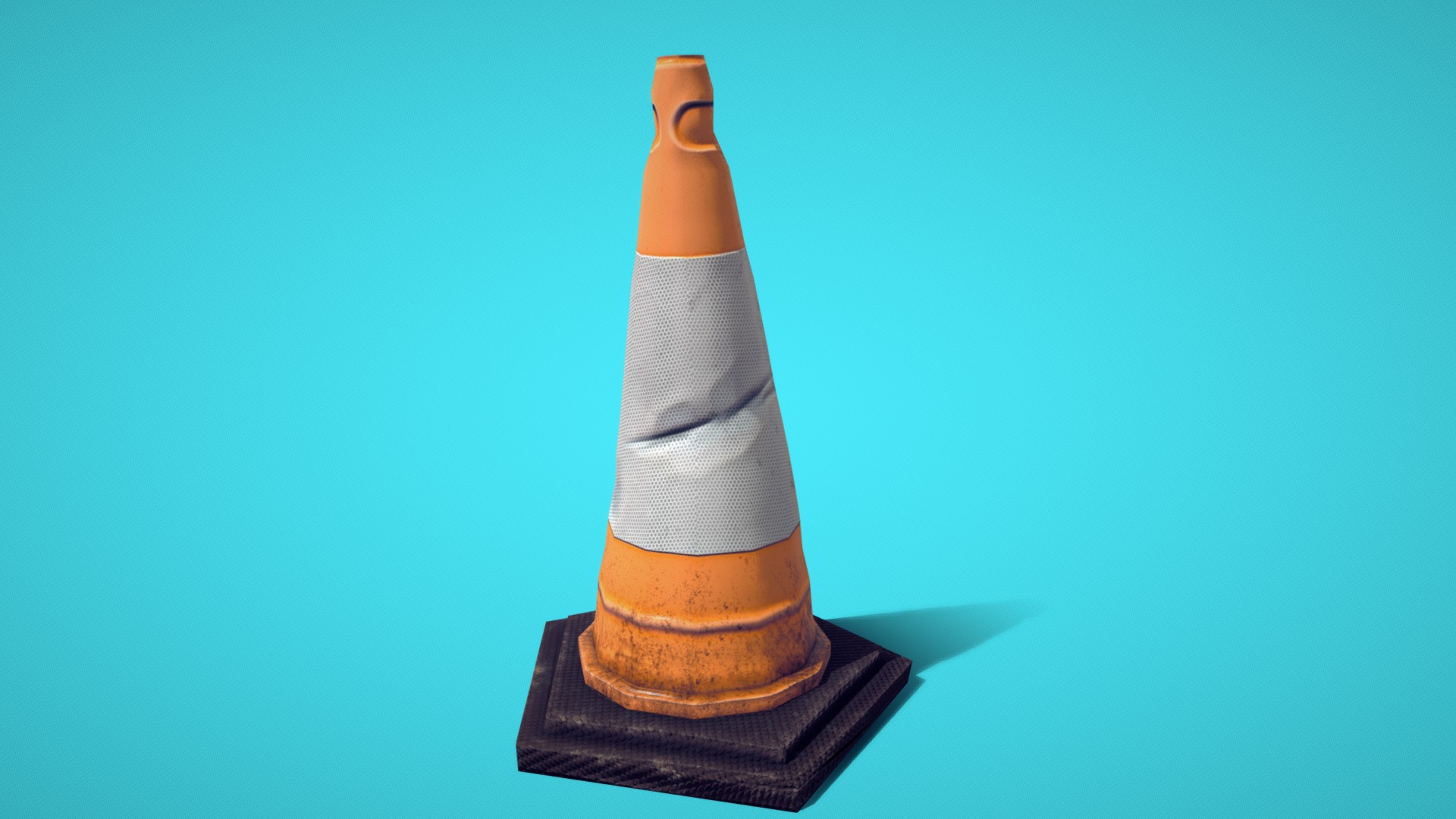 3D model City – Traffic Cone - This is a 3D model of the City - Traffic Cone. The 3D model is about a close-up of a bottle.