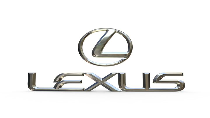 Luxury Brands Logos 3D model