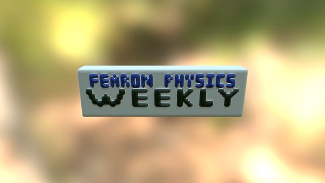 Fearon Physics Weekly Logo 3D Model
