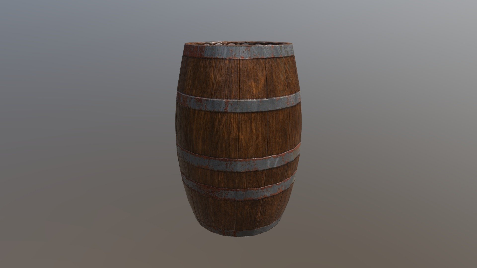 barrel low poly
