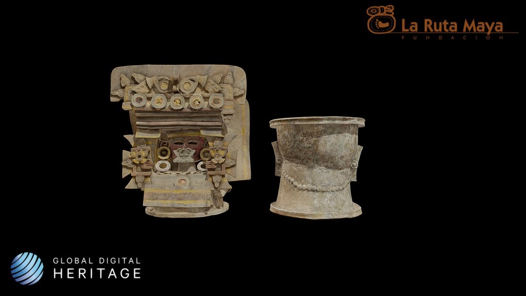 Incense burner with butterfly headdress