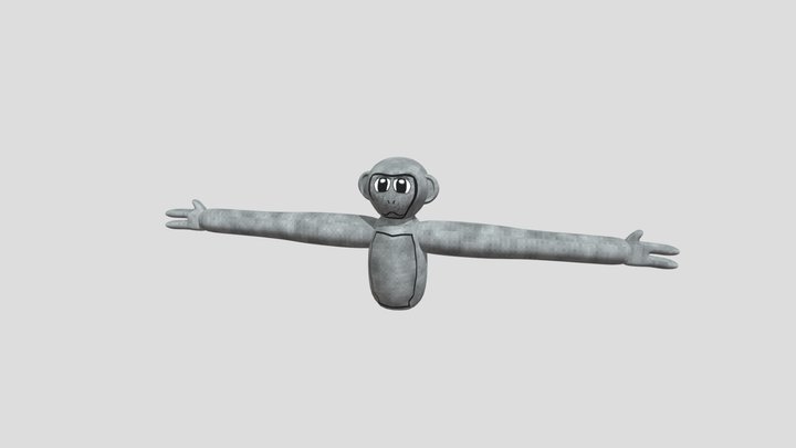 Gorilla tag Fan game Player 2 3D Model