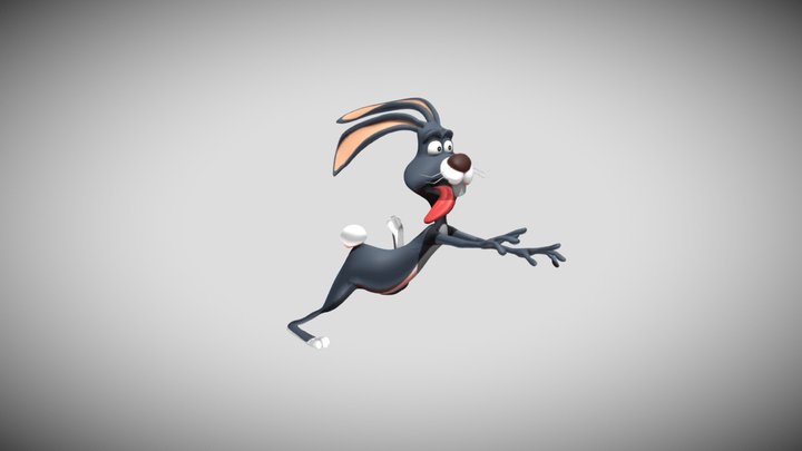 Hare Fast Run 3D Model