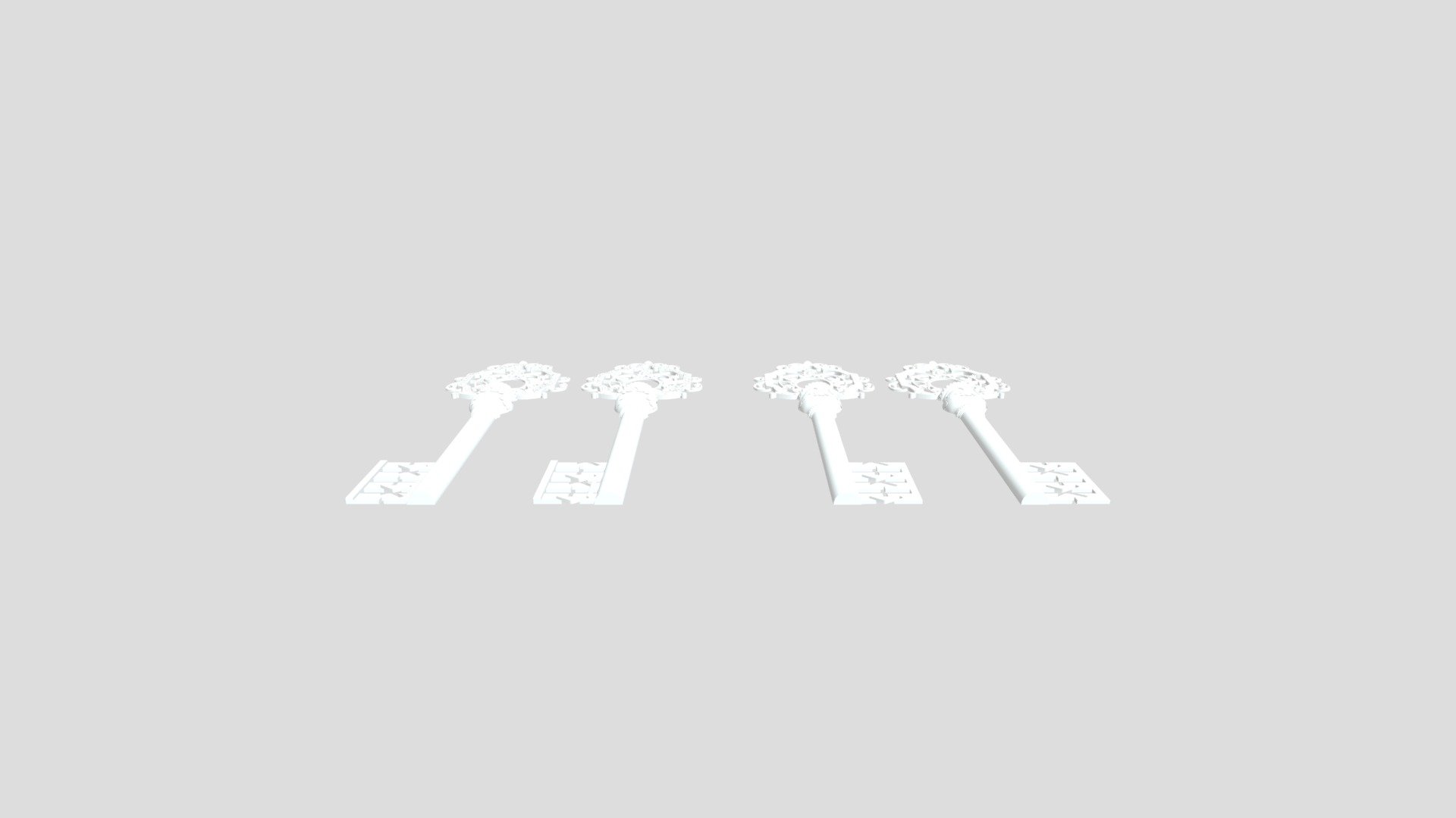 Keys sliced for print