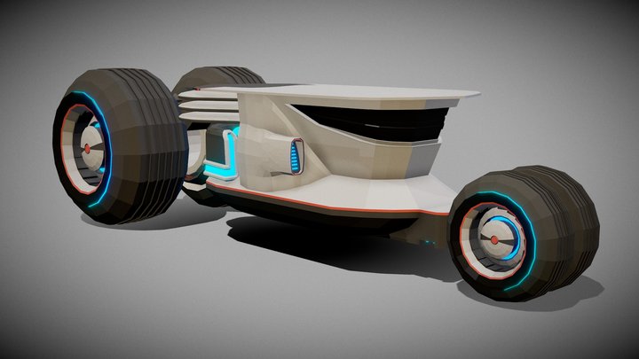 Cyberpunk Car 3D Model