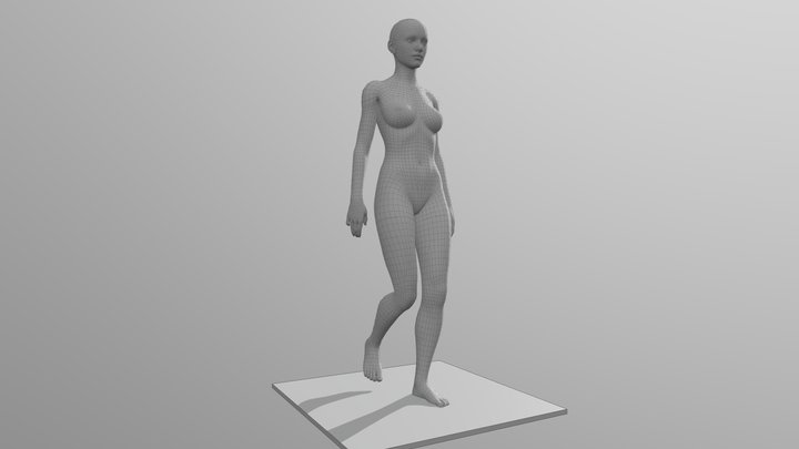 Walk cycle demo 3D Model