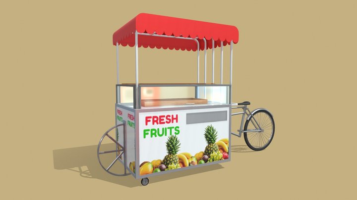 Food Stand - Cart 6 3D Model