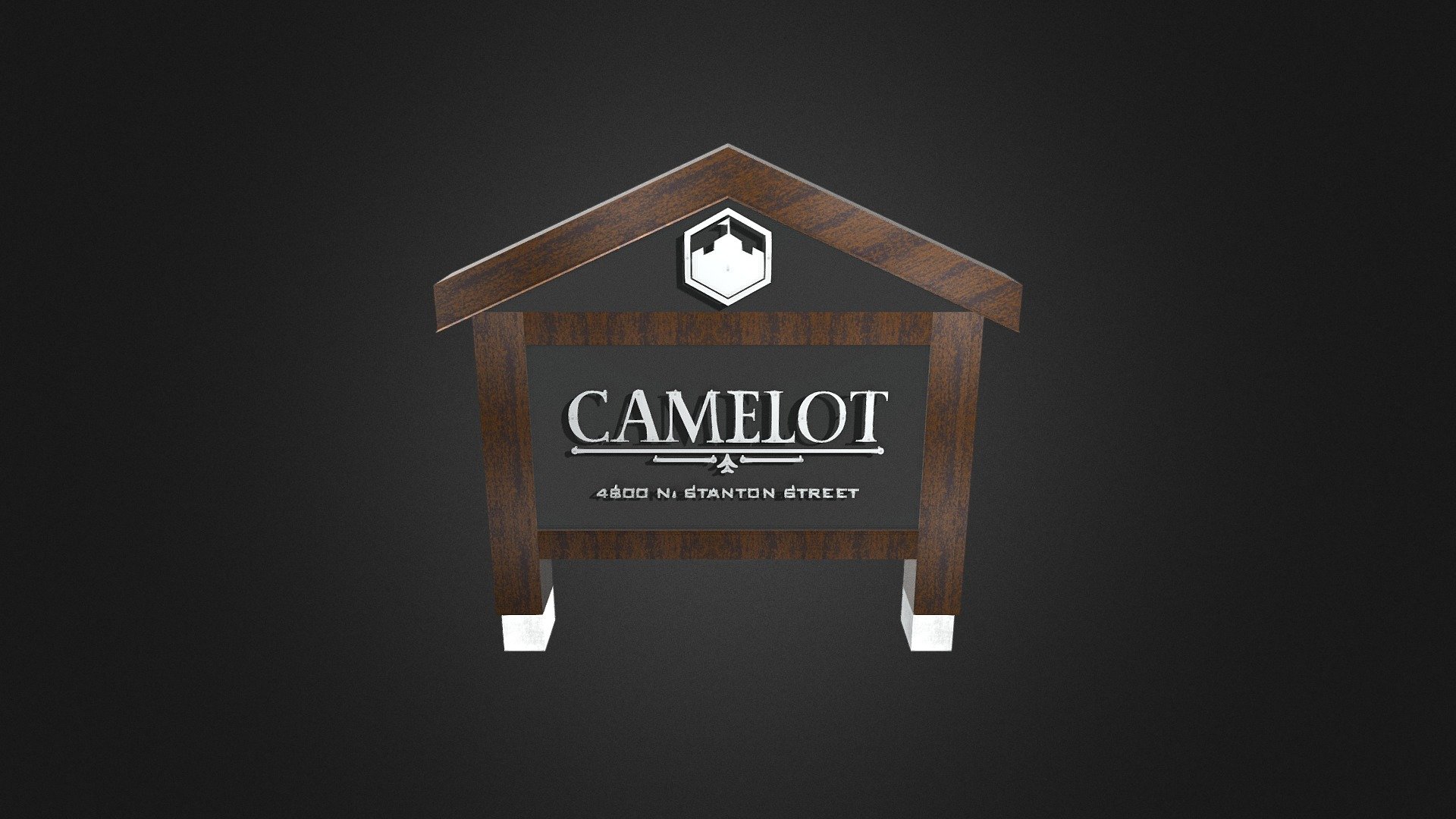 Camelot Metal Monument Sign - Download Free 3D model by FabTech ...