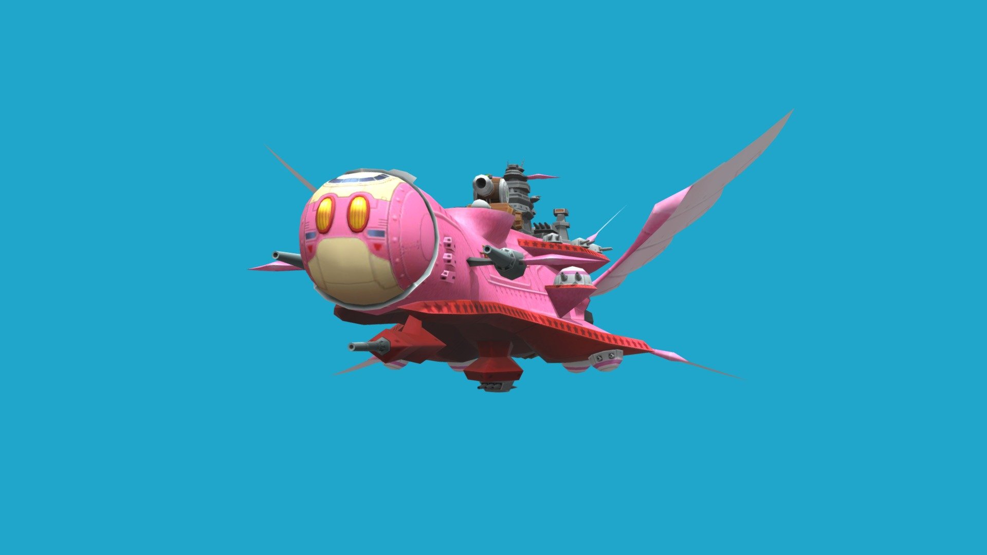 Kirby Planet Robobot - Halberd Mode - Download Free 3D model by H,yoshi ...