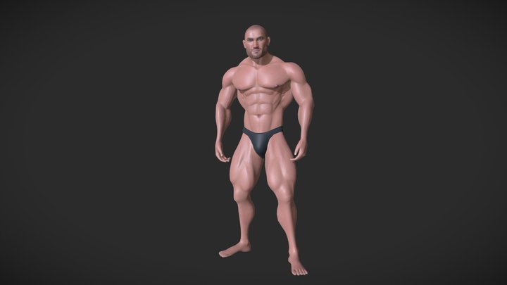 Human Body - Muscular Male - Unreal Engine 3D Model
