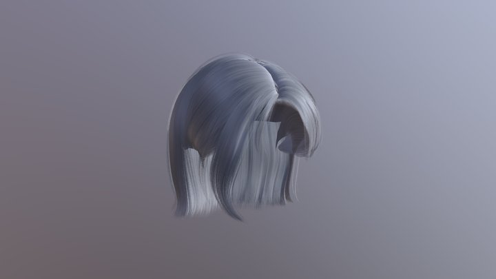 Short Hair Combed Back (With Bones)