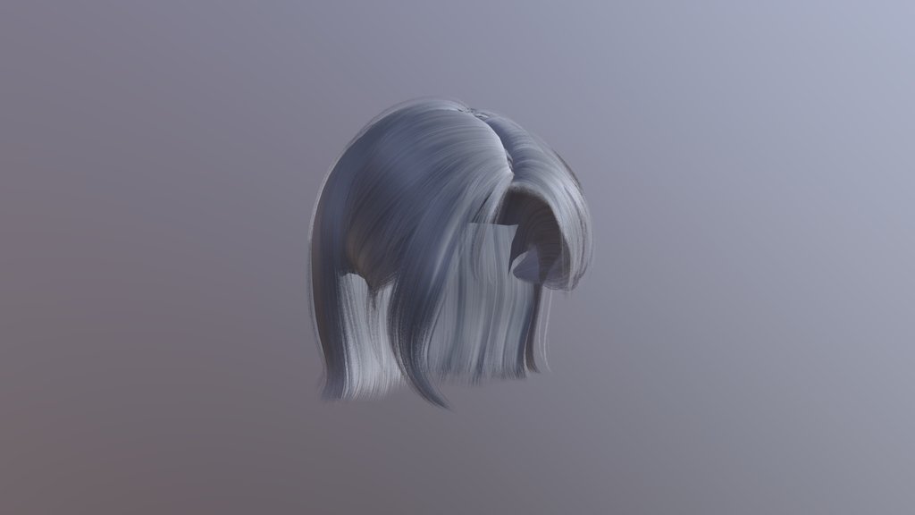 Short Hair Combed Back (With Bones)