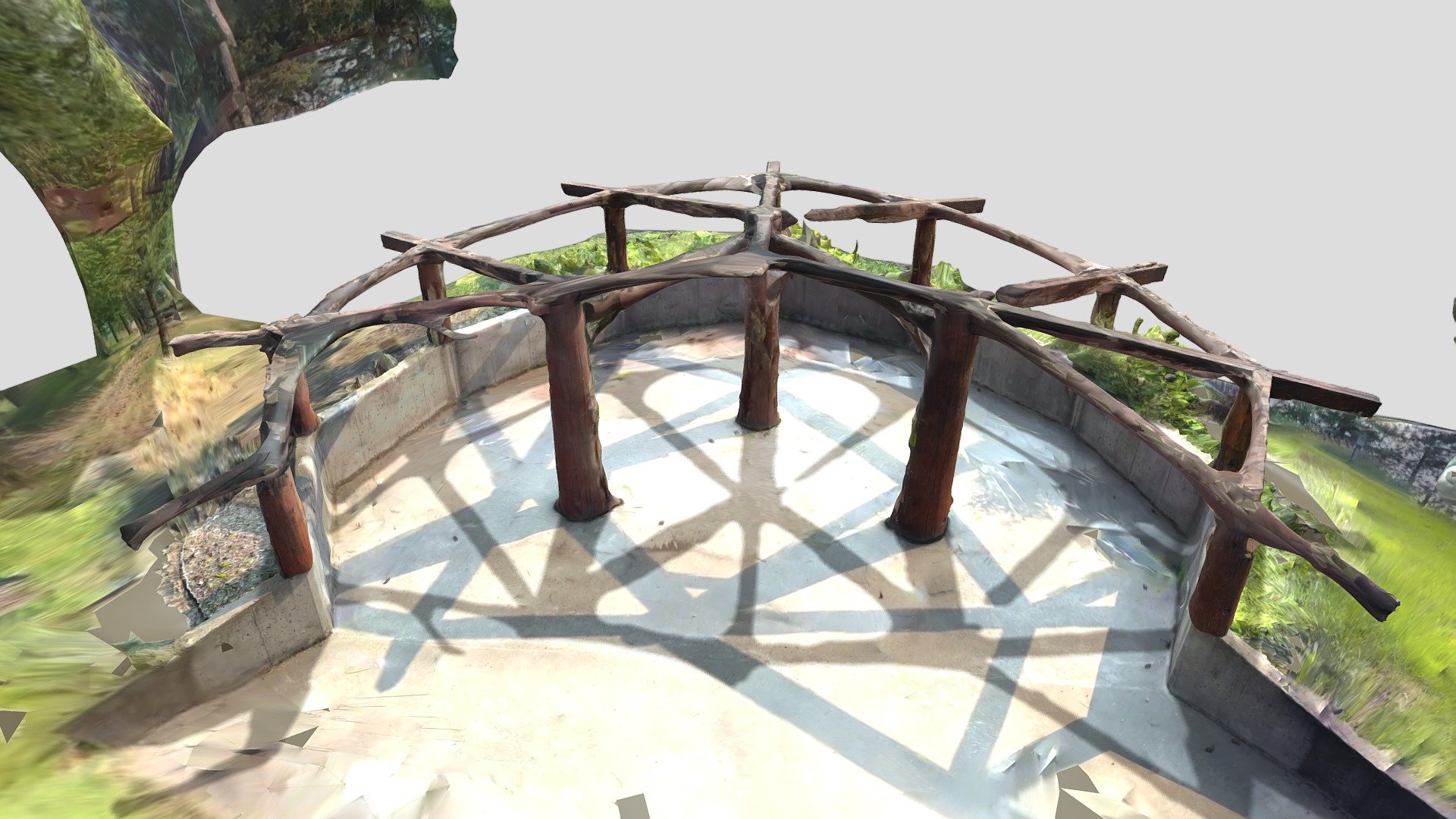 Outdoor reception area