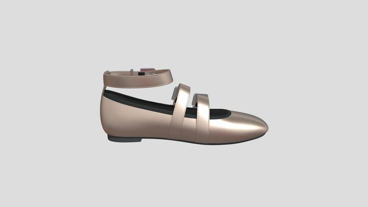 CAMELLIA_ROSEGOLD METALLIC 3D Model