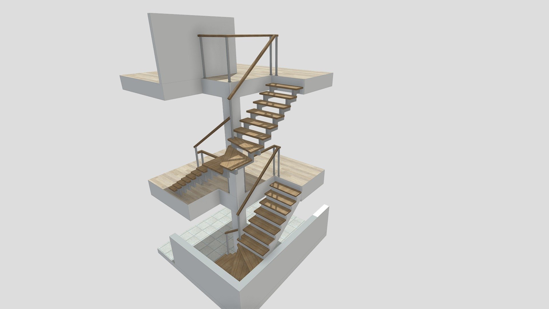 Лестница - 3D model by lestnitsi [9e27792] - Sketchfab