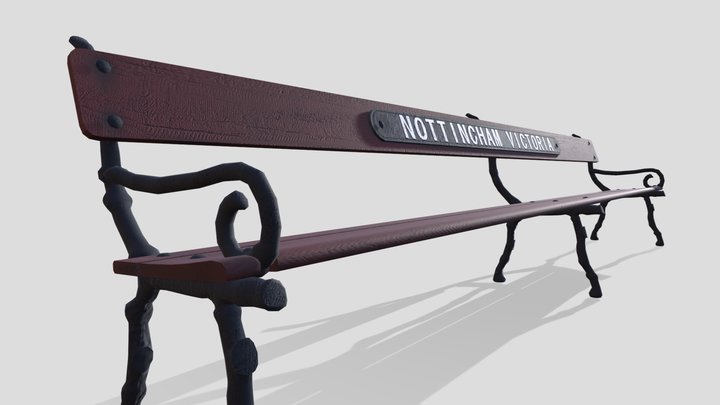Nottingham Victoria Platform Bench 3D Model
