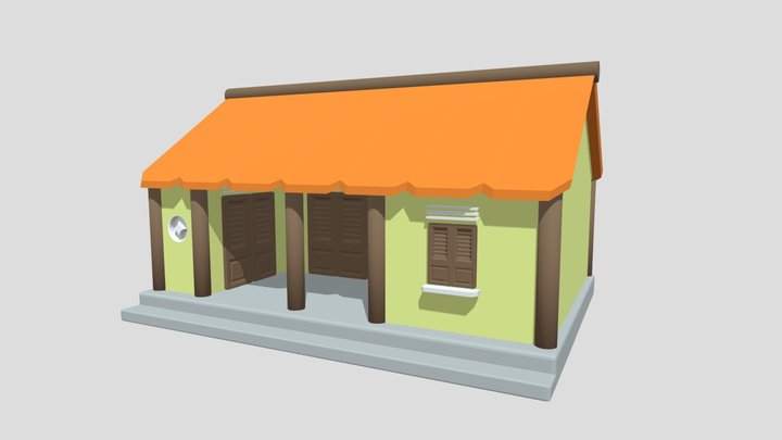 Vietnamese Asian Village House 1 3D Model