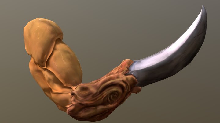Brazo De Objeto Duro 3D Model