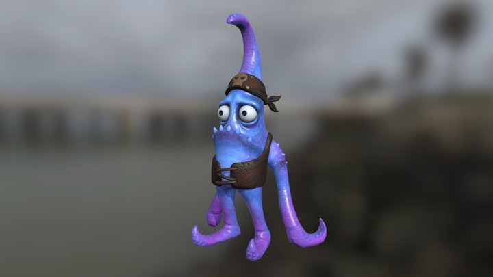 Squidface 3D Model