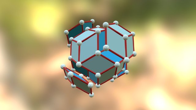Dimpled Rhombic Triacontahedron - Construction 3D Model