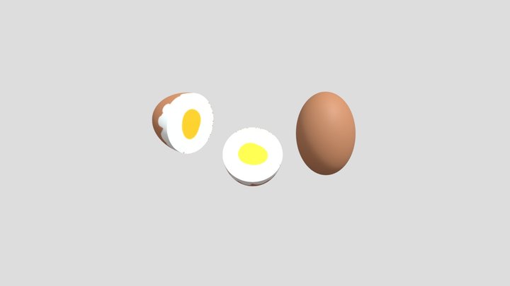 L Telur Ayam 3D Model