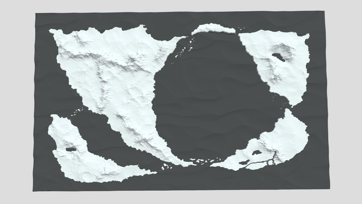 Jobless Reincarnation (Mushoku Tensei) 3D Map 3D Model