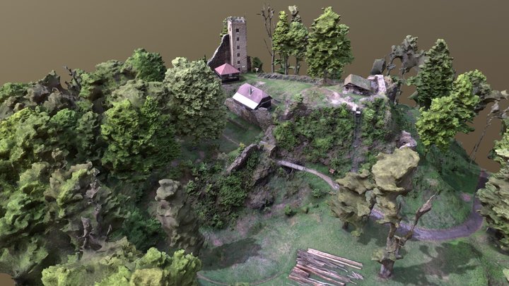 Rýzmberk Castle, Czech Republic 3D Model