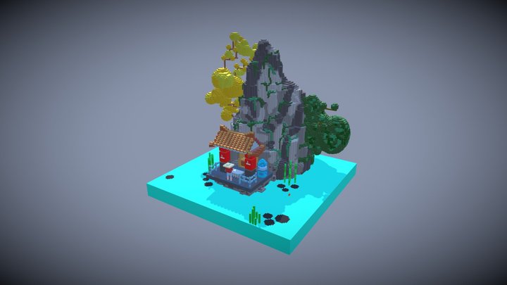 Mountain Shrine 3D Model