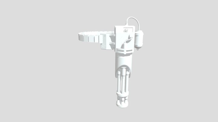 Gatling Gun Concept 3D Model