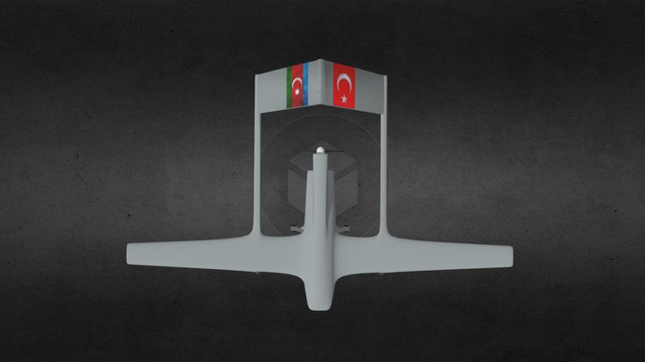 Turkish Drone -- Bayraktar 3D Model